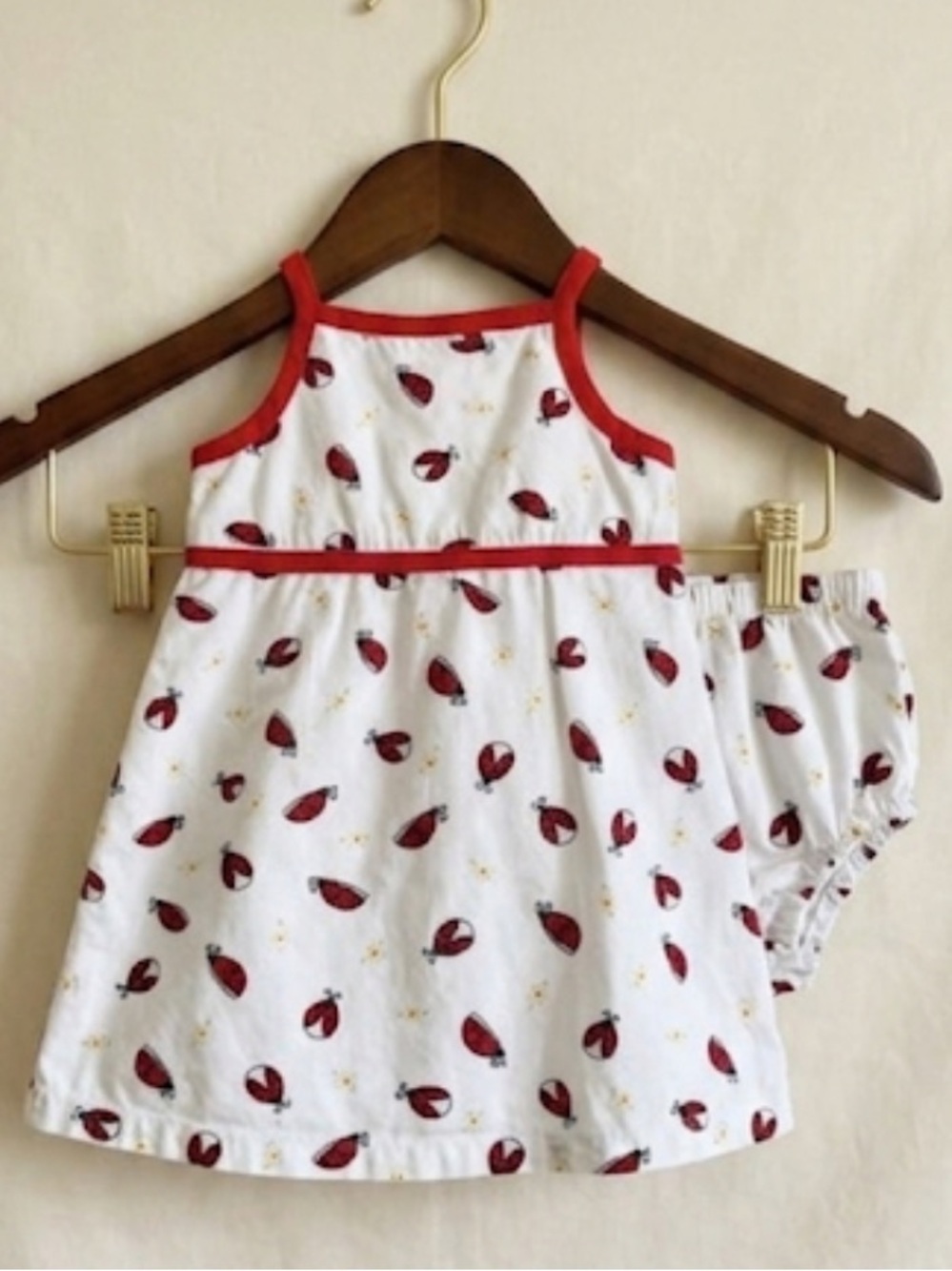 EUC Gap Lady Bug Dress(size 6-12month)